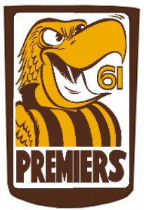 1961 Hawks Prem Stubby Holder FREE POST WITHIN AUSTRALIA